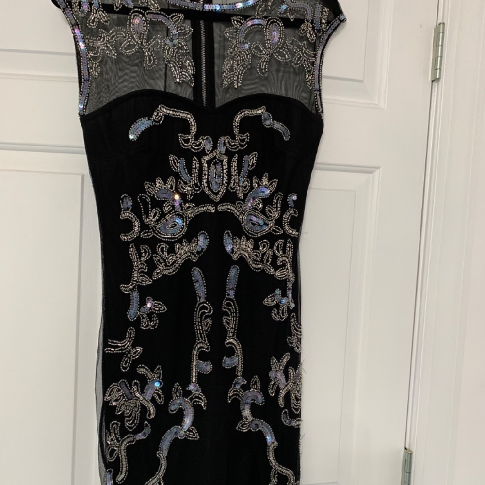 Cache Sequined Dress Size 4 - image 7